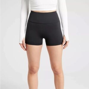 Athleta 566739 Womens Black Ultimate 3” Shortie Shorts